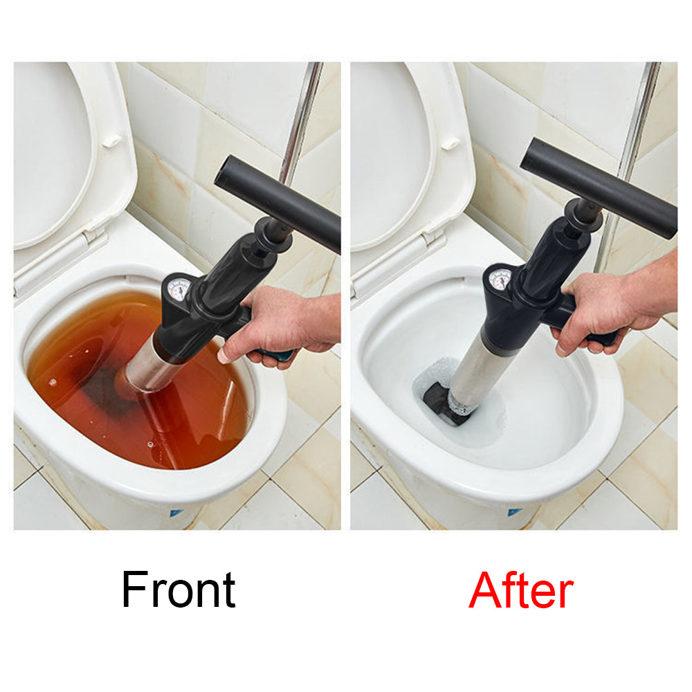 Toilet Plunger High Pressure Drain Plunger Dredge Clog Remover Sewer Pipe Unblocker Air Drain Blaster - BuyCheap123