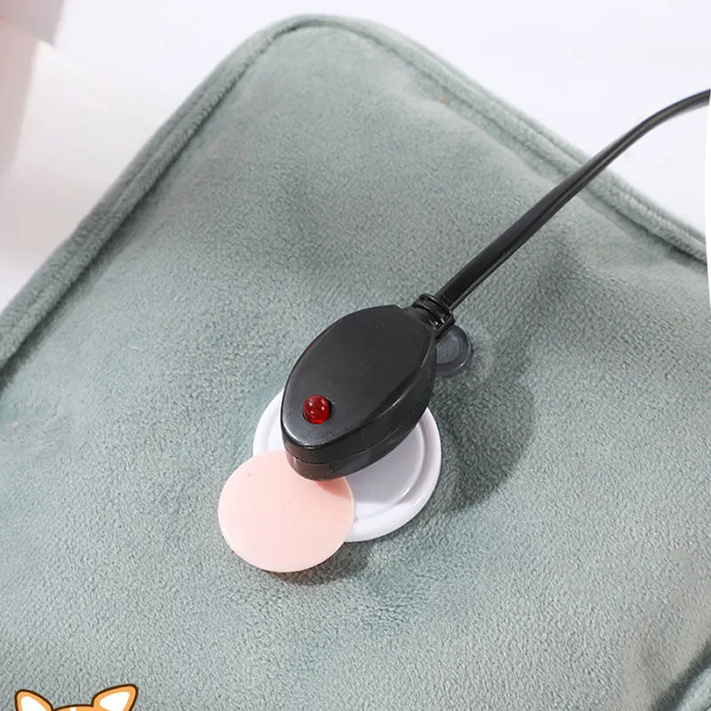 Electric Hot Water Bag Soft Winter Hand Warmer Reusable Hot Water Bottle EU Plug Rechargeable Warm Hand Pocket - BuyCheap123