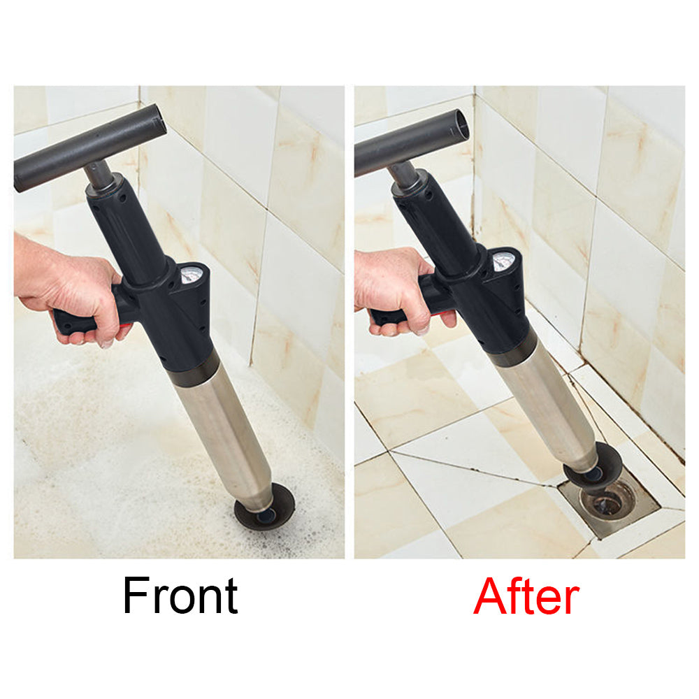 Toilet Plunger High Pressure Drain Plunger Dredge Clog Remover Sewer Pipe Unblocker Air Drain Blaster - BuyCheap123