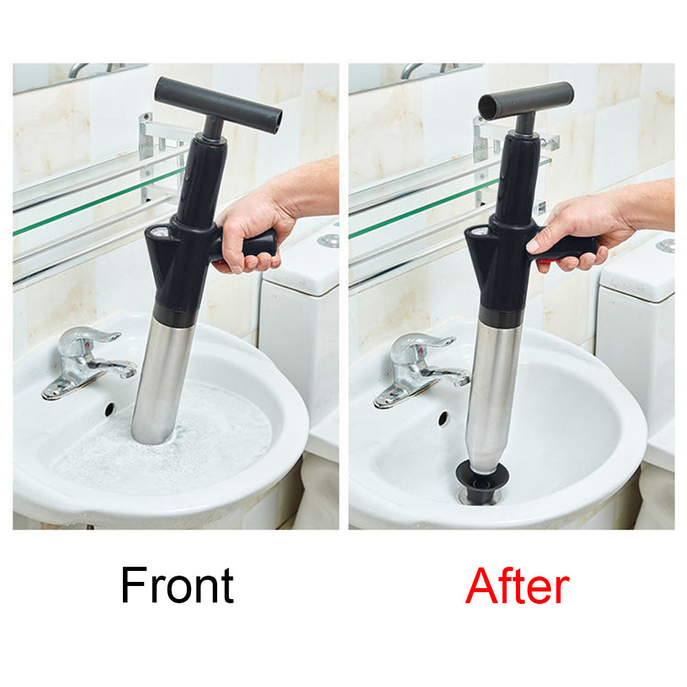 Toilet Plunger High Pressure Drain Plunger Dredge Clog Remover Sewer Pipe Unblocker Air Drain Blaster - BuyCheap123